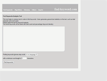 Tablet Screenshot of find-keyword.com